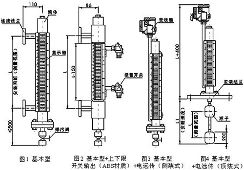 浮子式干簧管液位計結(jié)構特點圖